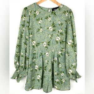 Velvet Oak Floral Romper